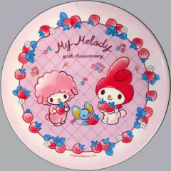 【中古】皿・ボウル 8.マイメロディ＆ピアノちゃん＆フラットくん メラミンプレート ピンク 「サンリオ当りくじ 50thアニバーサリー マイメロディ 当りくじ」