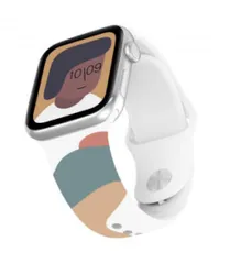 Apple Watchバンド シリコン迷彩 ホワイト 42mm/44mm/45mm アップルウォッチ ケース用 バンド