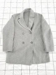 ◇ ⊆ ユニクロ ダブル フェイス 長袖 ショート コート サイズS グレー系 レディース E  【1508060004635】