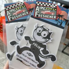 2枚セット/エアフレッシュナー　CHEVROLET　felix the Cat/芳香剤　アメリカン雑貨　エアフレ