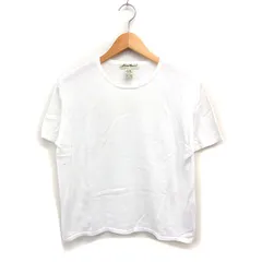 エディーバウアー EDDIE BAUER 半袖 カットソー Tシャツ 丸首 無地 コットン 綿 L ホワイト 白 /FT16のサムネイル