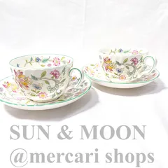 MINTON ミントン ハドンホール カップ&ソーサー 2客 ペア グリーン