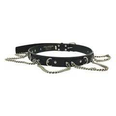 【未使用】JUNYA WATANABE ブラックチェーンベルト 未使用】JUNYA WATANABE ブラックチェーンベルト