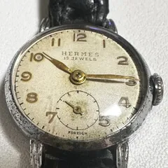 超希少　HERMES　馬　手巻き　ヴィンテージ　時計　スイスムーブメント JA-1971| taiando / 太安堂 オリジナル 角型 ムーンフェイズ
