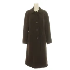 ジョルジオアルマーニ GIORGIO ARMANI ステンカラーコート ロング シングル ラグランスリーブ 裏地絹 シルク 42 XL カーキ /IR ■GY17のサムネイル