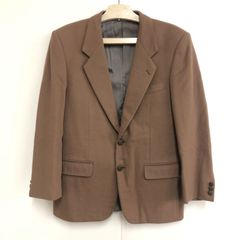 BALENCIAGA バレンシアガ テーラードジャケット ブラウン BBボタン 名前入 肩パッド 24l菊DO