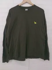 ◇ MARK GONZALES カジュアル ロゴ プリント 長袖 Tシャツ カットソー サイズF ダークブラウン系 ブラック マルチ メンズ P  【1308010010828】