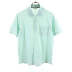 LANVIN - 美品❗️ランバンスポール　38 半袖ポロシャツ　メンズ　ホワイト　グリーンロゴ 美品❗️ランバンスポール 38 半袖ポロシャツ メンズ ホワイト