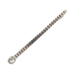 美品●定価39600円 GUCCI グッチ 678650 SV925 インターロッキングG ネクタイピン/タイバー シルバー 伊製 重量4.8g メンズ ビジネス◎のサムネイル