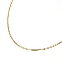 喜平チェーンネックレス K18 18金 2面カット 0.45φ 幅1.53mm 長さ40cm 約3.8g キヘイチェーン アジャスター付 （造幣局検定マーク刻印入）