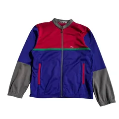 FILA フィラ ジャケット トラックジャケット マルチカラー 配色 90s ヴィンテージ イタリア製 メンズS ［F0234］