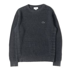 美品 MONCLER モンクレール ニット サイズ:XL 23SS トリコロールライン 切替 ワッフル サーマル コットン ニットセーター  (GIROCOLLO TRICOT) ブラック 黒 トップス【メンズ】 - メルカリ