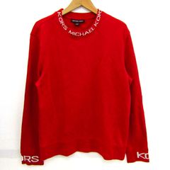 マイケルコース スウェット トレーナー 長袖 トップス メンズ Mサイズ レッド Michael Kors 【中古】