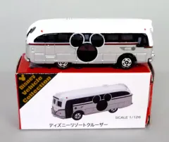 【中古】トミカ 1/126 ディズニーリゾートクルーザー(ホワイト×シルバー/箱白赤/中国製/車体ドア無し) 「トミカ ディズニービークルコレクション」 ディズニーリゾート限定