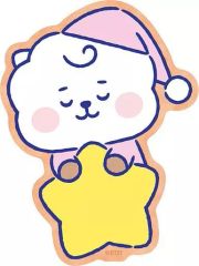 [중고] 스티커 스티커 RJ (진) 여행 스티커 드림 오브 베이비 (2) [BT21]