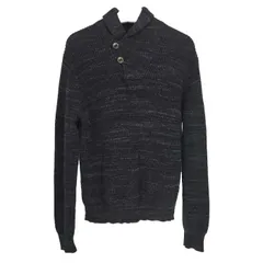 ポロ ラルフローレン POLO RALPH LAUREN  長袖ニット セーター ハーフボタン M  ブラック【中古】【新品同様】【美品】