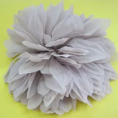 コサージュ 花びら★ベージュ系★大輪の花★髪飾りにも