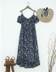 未使用新品 S M オフショルダー アンバランス ロング ワンピース Thursday Island