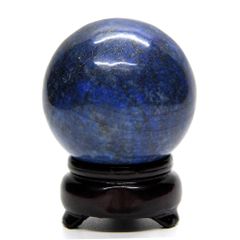 ラピスラズリ　50ｍｍ丸玉　台座付き_[NO.3]　☆天然石　スフィア　置石