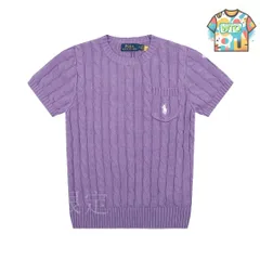 【今日WTO】Ralph Lauren 小馬刺繍ニット T シャツ-MU27