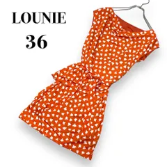 【古着】　LOUNIE　ワンピース　サイズ36　総柄　ドッキング　ノースリーブ　日本製　レディース　古着のサムネイル