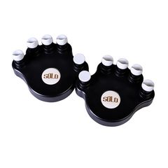 SOLO Finger Trainer Hand Exerciser - Finger Muscle Training for Piano, Guitar, Violin, and String Instruments - Beginner Practice Tool - SP-140 Black (Pair)
