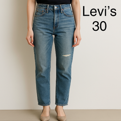 MB0481 【送料無料】　Levi's  501 ジーンズ　ダメージ加工　インディゴウォッシュ　30インチ　メンズ　春　夏　秋　冬
