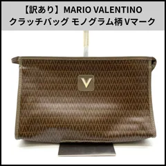 T326【訳あり】MARIO VALENTINO クラッチバッグ モノグラム柄 Vマークのサムネイル