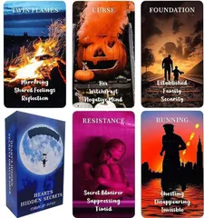 【大人気！再入荷しました♪】オラクルデッキ 初心者向け 隠し秘密 ハート 78枚のタロットカード Oracleカード Love Flame 心の空間の真実を明らかにするのに役立ちます Twin QCFQCF