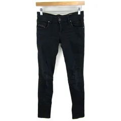 ディーゼル デニムパンツ ボトムス スーパースリムスキニー ジーンズ レディース 24サイズ ブラック DIESEL 【中古】