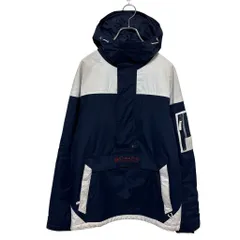 【Columbia】 フードロゴ刺繍 中綿入りアノラックパーカー S-2793