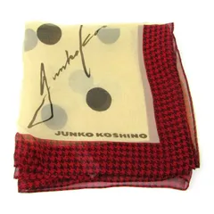 ジュンコ・コシノ スカーフ ストール ドット柄 シルク ブランド 小物 レディース ベージュ JUNKO KOSHINO 【中古】のサムネイル