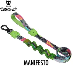 zee.dog ジードッグ RUFF LEASH/ラフリード　MANIFESTO(マニフェスト) サイズL (中型-大型犬用) 999528　 Zee.Townコレクション 