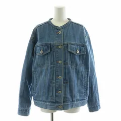 アプワイザーリッシェ Apuweiser-riche スタンドネックゆるGジャン デニムジャケット ジージャン 長袖 2 M インディゴ 21148270 /NQ