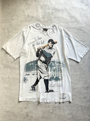 90's vintage CREATIVE images "Babe Ruth" T-shirt made in U.S.A.