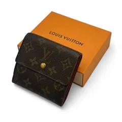 【美品】箱付き LOUIS VUITTON ルイヴィトン ポルトモネ･ビエ･カルトクレディ Wホック財布 モノグラム コンパクト 3つ折りTH0925 三つ折り ゴールド金具 男性用 女性用 メンズ レディース M61652 フランス製 旧型エリーズ