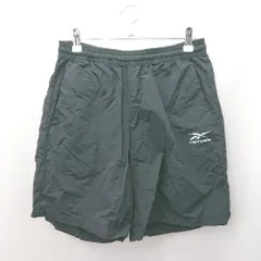 ◇ ⊂ Reebok リーボック シンプル系 ナイロンショートパンツ サイズM ブラック系 レディース E  【1507280000243】