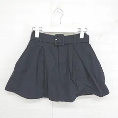 ◇ ◎ jouetie ジュエティ ベルト付 ミニ 台形 スカート スカンツ サイズM ブラック レディース E  【1304140027927】