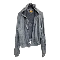 Harley-Davidson ジップアップ パーカー XLサイズ ハーレーダビッドソン レディース グレー 古着卸 アメリカ仕入 t2411-3213