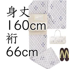新品　洗える着物　絽　花菱　Mのサムネイル