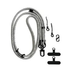 【新品】 [Oumino] スマホストラップ ショルダー 携帯ストラップ スマホ iPhone 対応 ショルダーストラップ 肩掛け バッグストラップ 150cm 極太 8mm ネックストラップ 編み込み 首掛け 斜めがけ おしゃれ アウトドア 調節可能 全 0