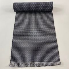 袋帯 美品 逸品 前田仁仙 落款 草花 更紗 金糸 深緑 全通 正絹