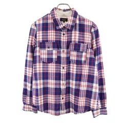 アーペーセー チェック 長袖 シャツ M ブルー系 A.P.C. レディース 【中古】  【230429】