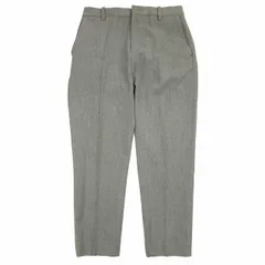 14AW ヤエカ YAECA ストレッチ テーパード スラックス クロップド パンツ トラウザー ノータック ボトムス S グレー 14686 メンズのサムネイル