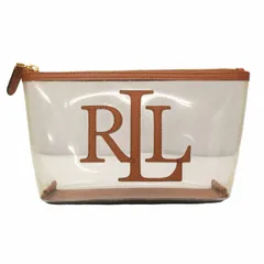 ローレンラルフローレン LAUREN RALPH LAUREN クリアポーチ ビニール ロゴ 刺繍 茶系 ブラウン系 小物 0607 ■GY19 その他のサムネイル