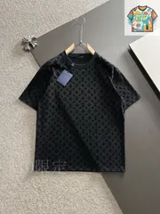 【今日WTO】Louis Vuitton 2025SS ブラック T シャツ（ユニセックス）-WG82