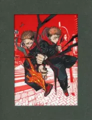 【中古】雑貨 両面宿儺＆虎杖悠仁 刺繍アート 「呪術廻戦」 デジタル版週刊少年ジャンプ 定期購読者限定 応募者全員サービス