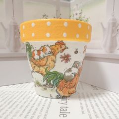 リメイク鉢♡リメ鉢♡リメ缶♡ハンドメイド♡多肉植物♡素焼き鉢