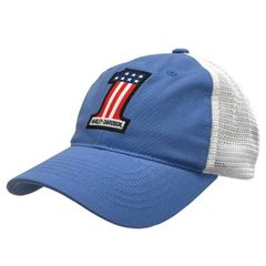Harley-Davidson ハーレーダビッドソン メンズ No1 メッシュ ベースボールキャップ ブルー