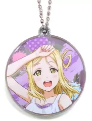 【中古】キーホルダー・マスコット(キャラクター) 小原鞠莉 「ラブライブ!サンシャイン!! キャラポップフェス メタリックチャーム」